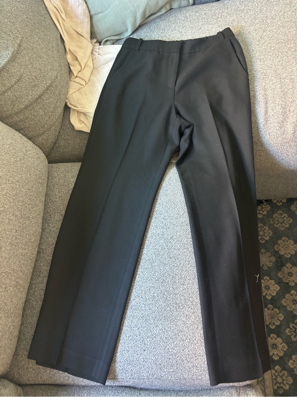 Maje Black Elastic Waist Trousers